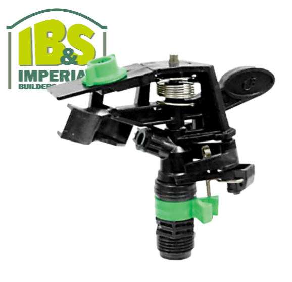 Buckner Superior 65P10 - 1/2" Full/Part Circle Heavy Duty Plastic Impact Sprinkler MPT