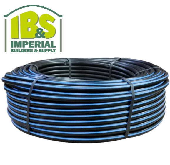 Poly Pipe - Blue Strip Polyethylene Hose BLACK