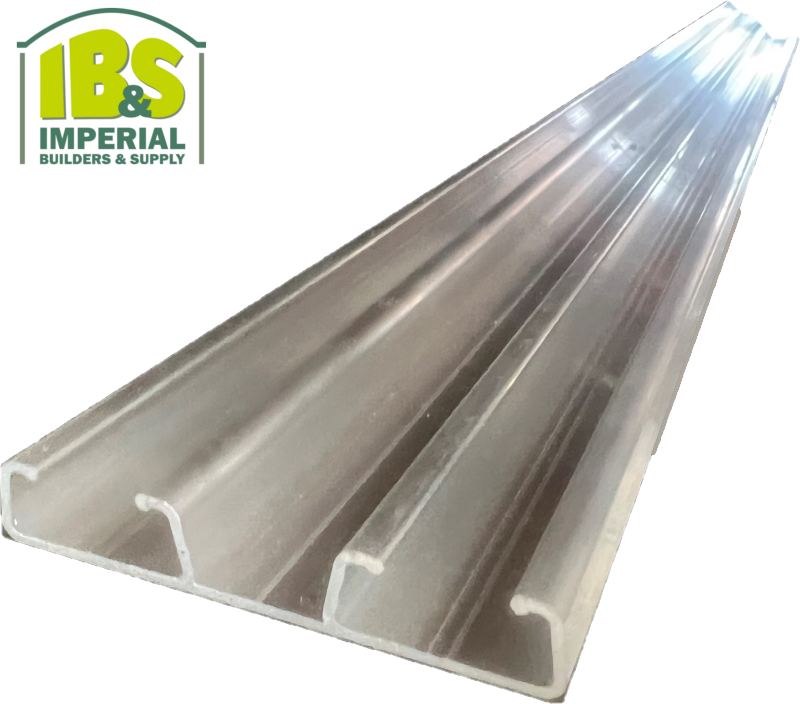 Double Channel Greenhouse Poly Lock Base - 12'