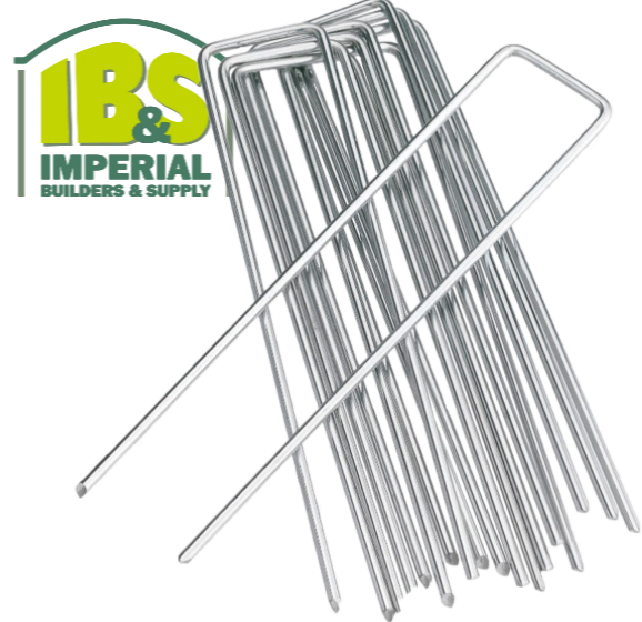 Ground Cover Stakes - Landscape Fabric Staples (non-galvanized)