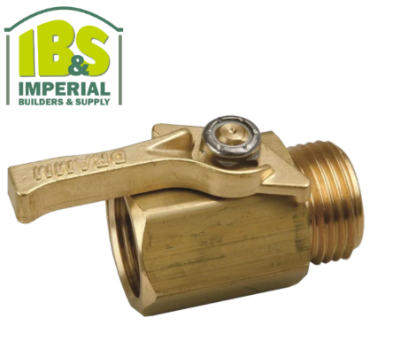 DRAMM #300C BRASS Hose Shut-Off Valve