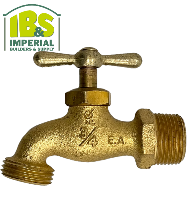 3/4" MPT Brass Hose Bibb