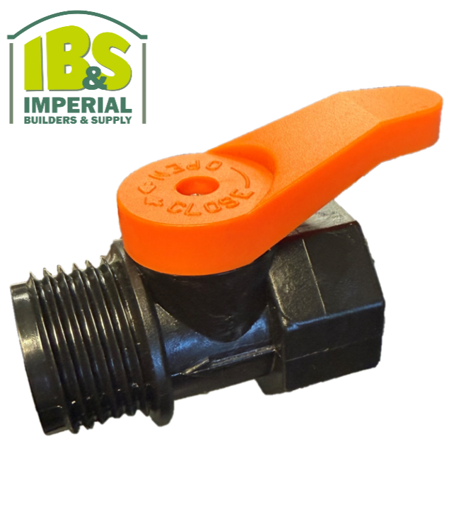 Black & Orange Plastic Hose Shut Off