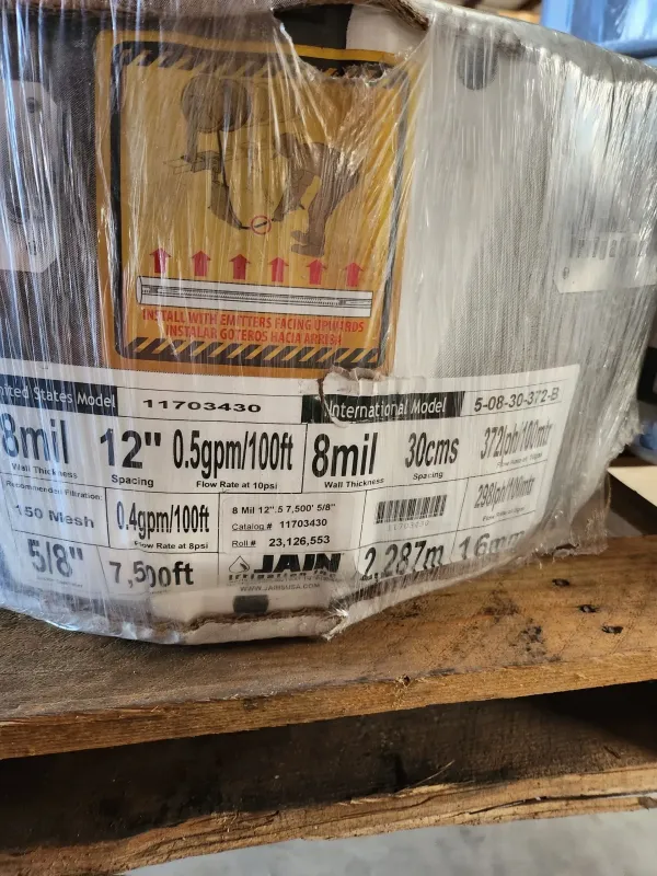 Chapin Drip Tape 5/8" - 8MIL - 12" Spacing - .45GPM @10psi
