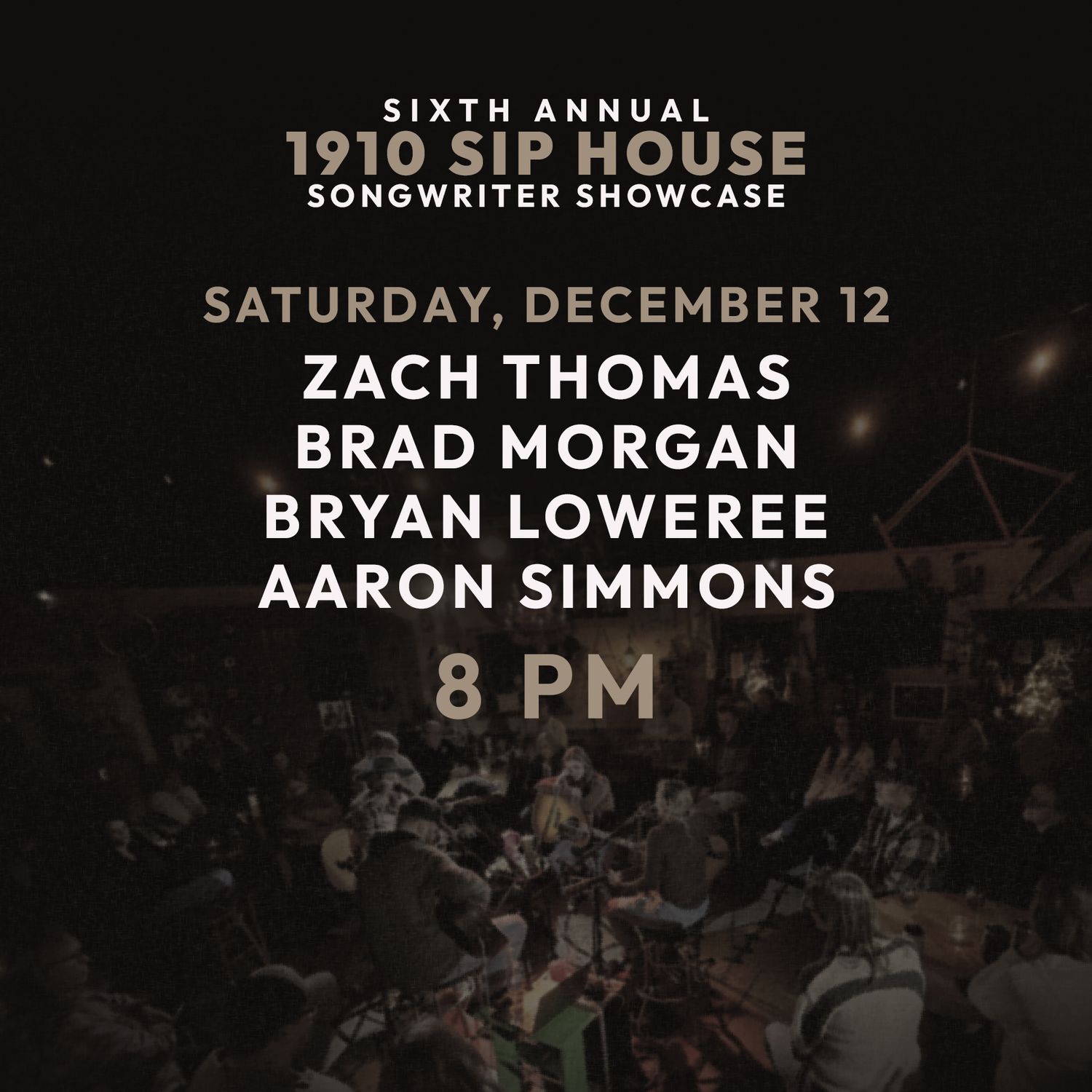 SAT DEC 12 • 8 PM