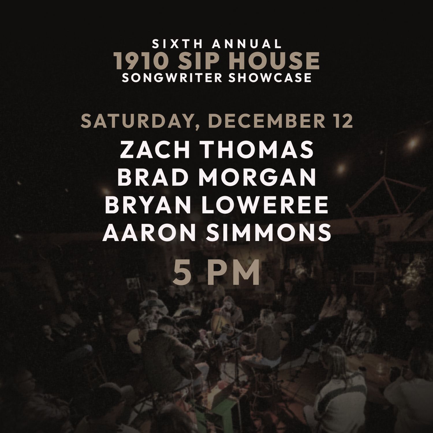 SAT DEC 12 • 5 PM