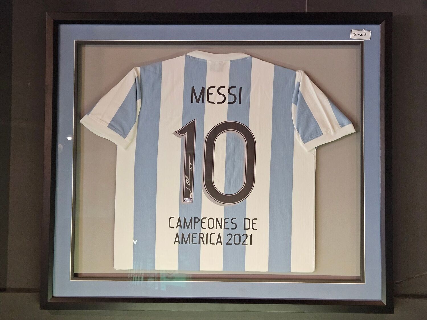 Lionel Messi Soccer 83' Argentina WC jersey 1983 (Condition Premium Frame)