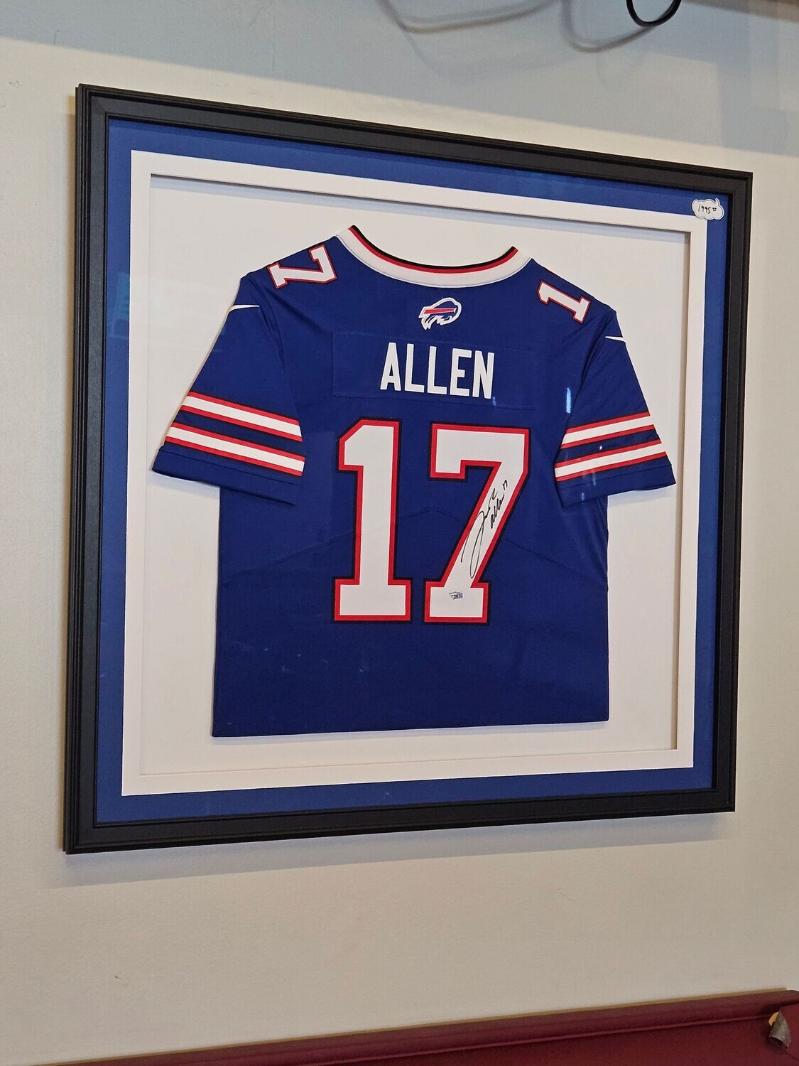 Josh Allen NFL Bills Framed Jersey (Condition Framed)