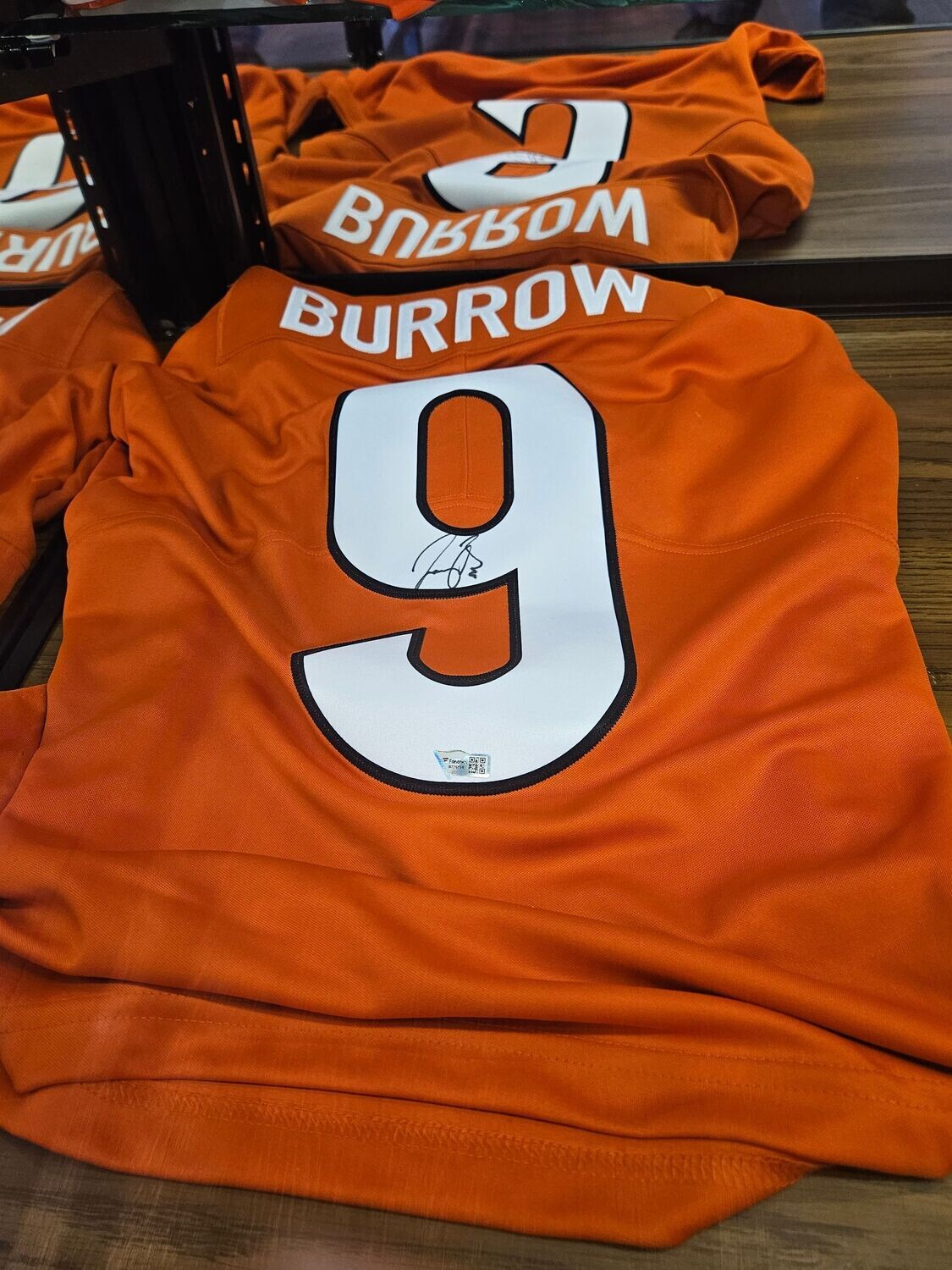 Joe Burrow NFL Bengals Orange Jersey