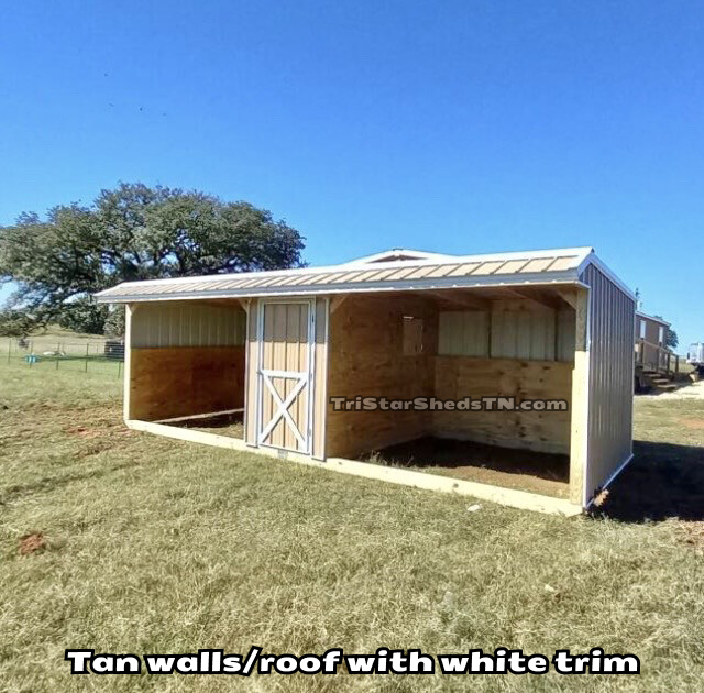 8x24 Double Run In Barn. Center Feed Room