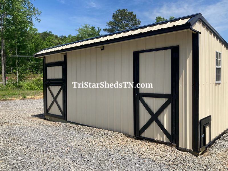 8x18x8 DELUXE DUO BARN - Stall &amp; Coop