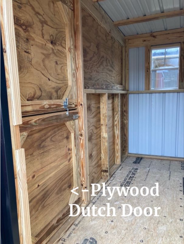 Plywood Tackroom Dutch Door