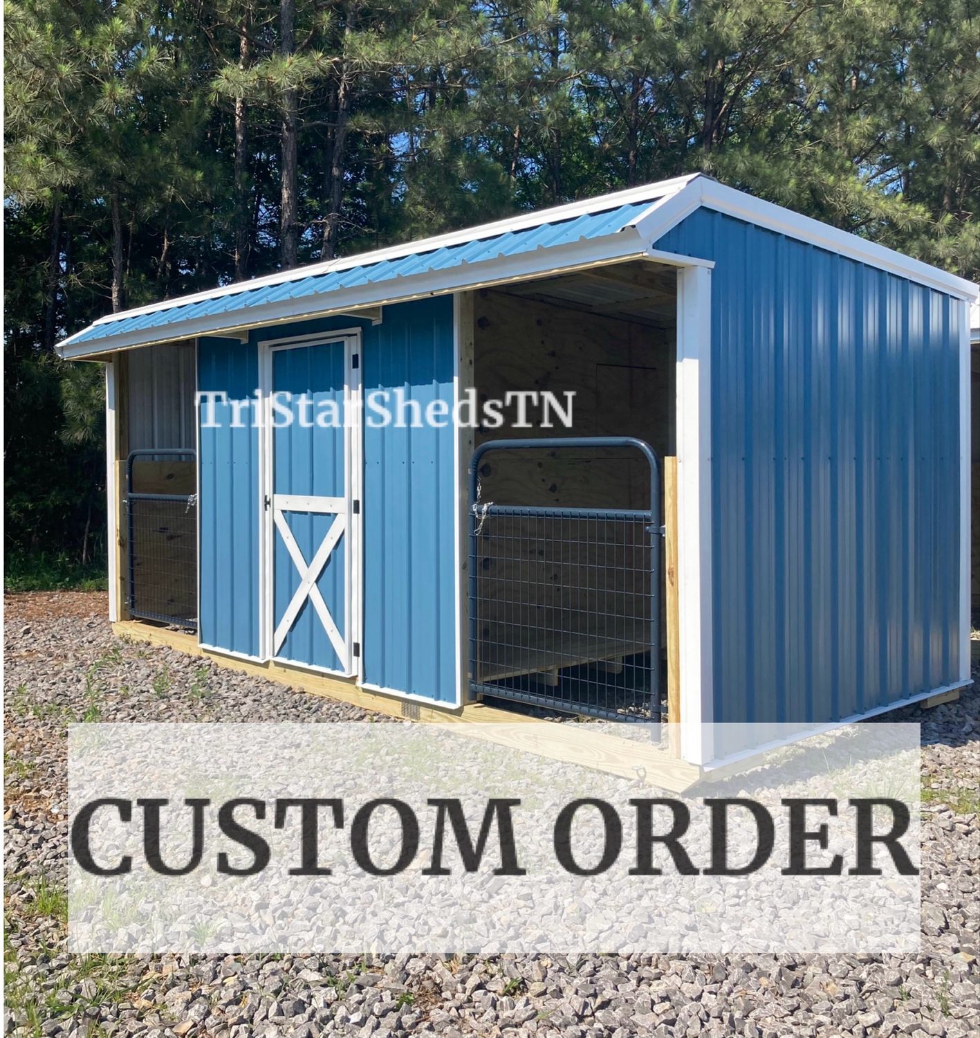 Upgrade Order: 8x20 Mini Barn With Full Dutch Door