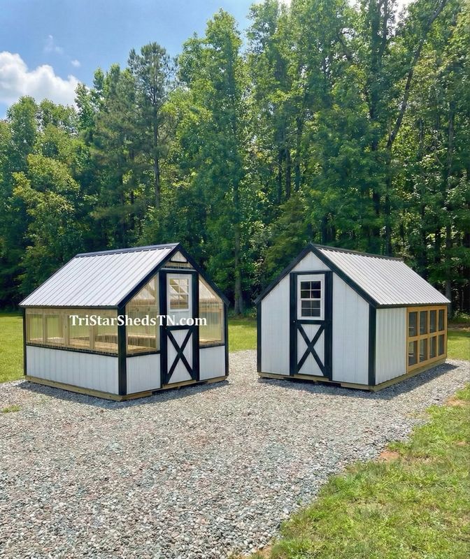 DELUXE DUO 8x18 Greenhouse &amp; 8x12 Day Ranger Coop
