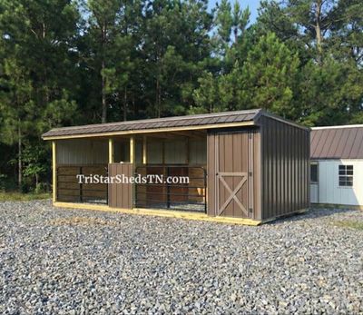 10x24 TWO STALL HORSE BARN