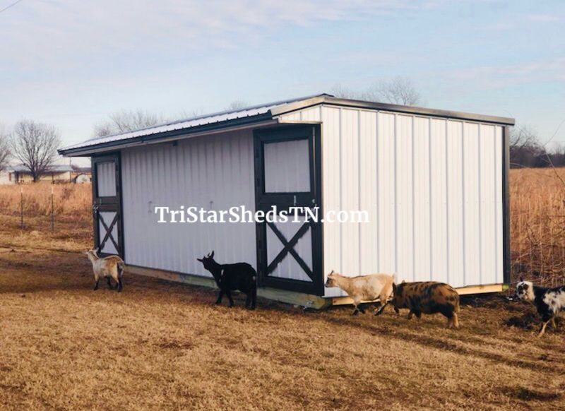 8x24 DELUXE SPLIT ENTRY SHED. Dutch Doors