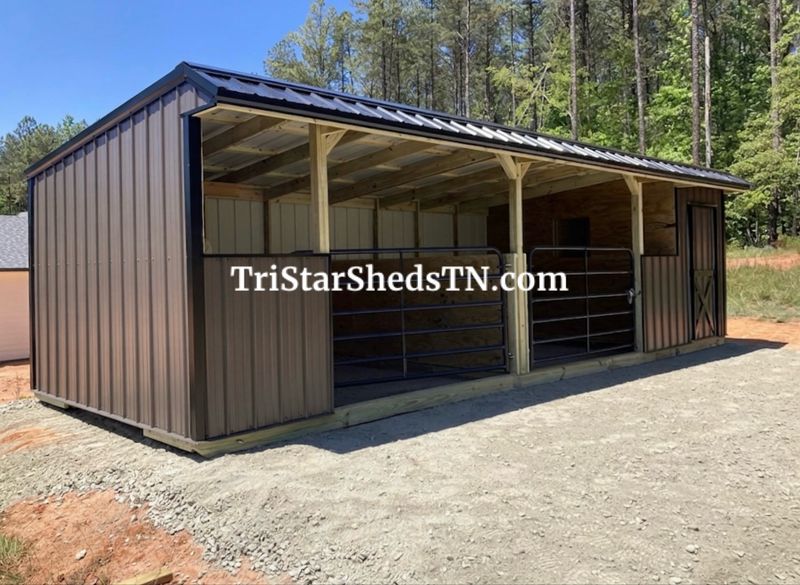10x30 MULTI USE BARN. Double Stall With Feed Room