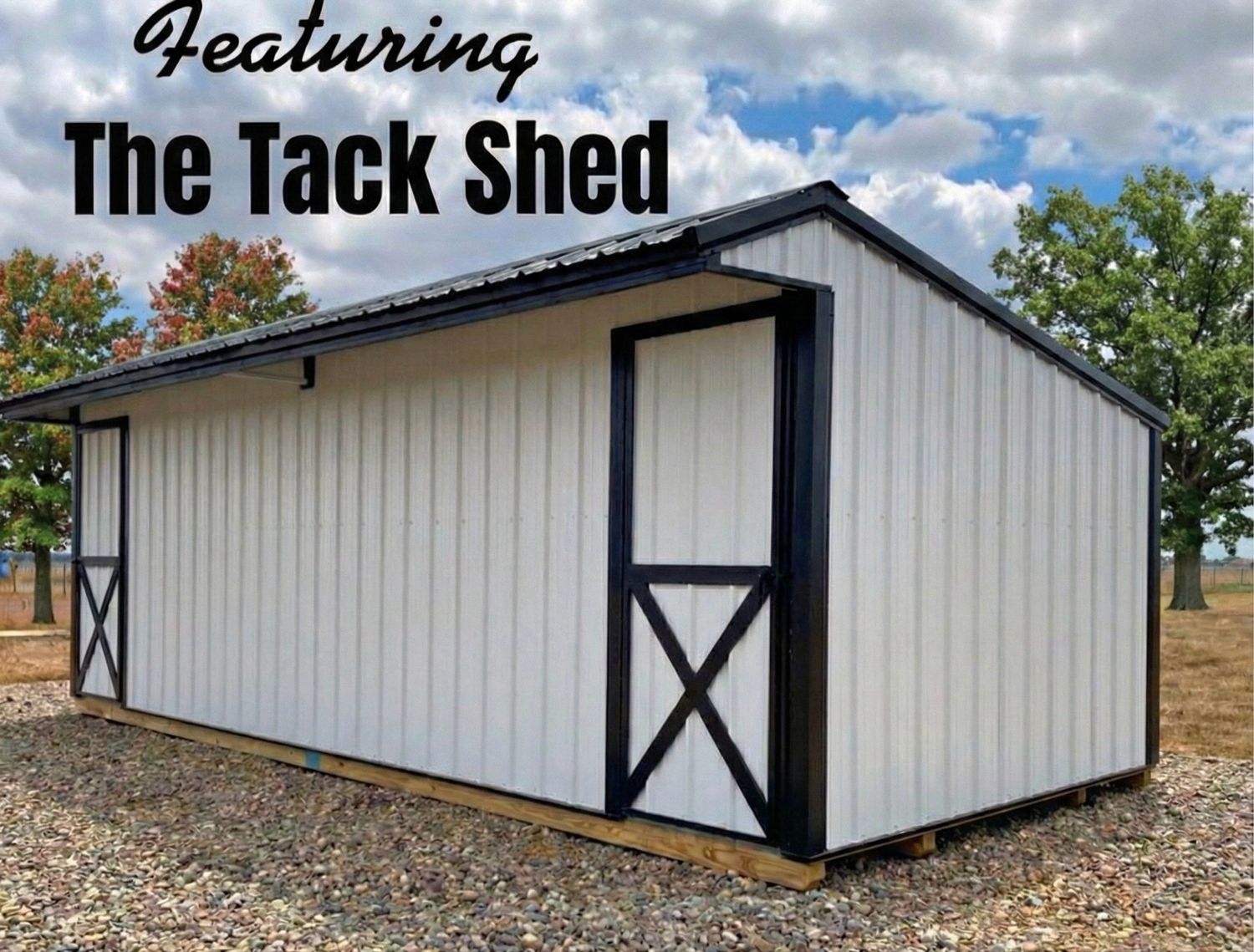 10x24 SPLIT ENTRY TACKSHED