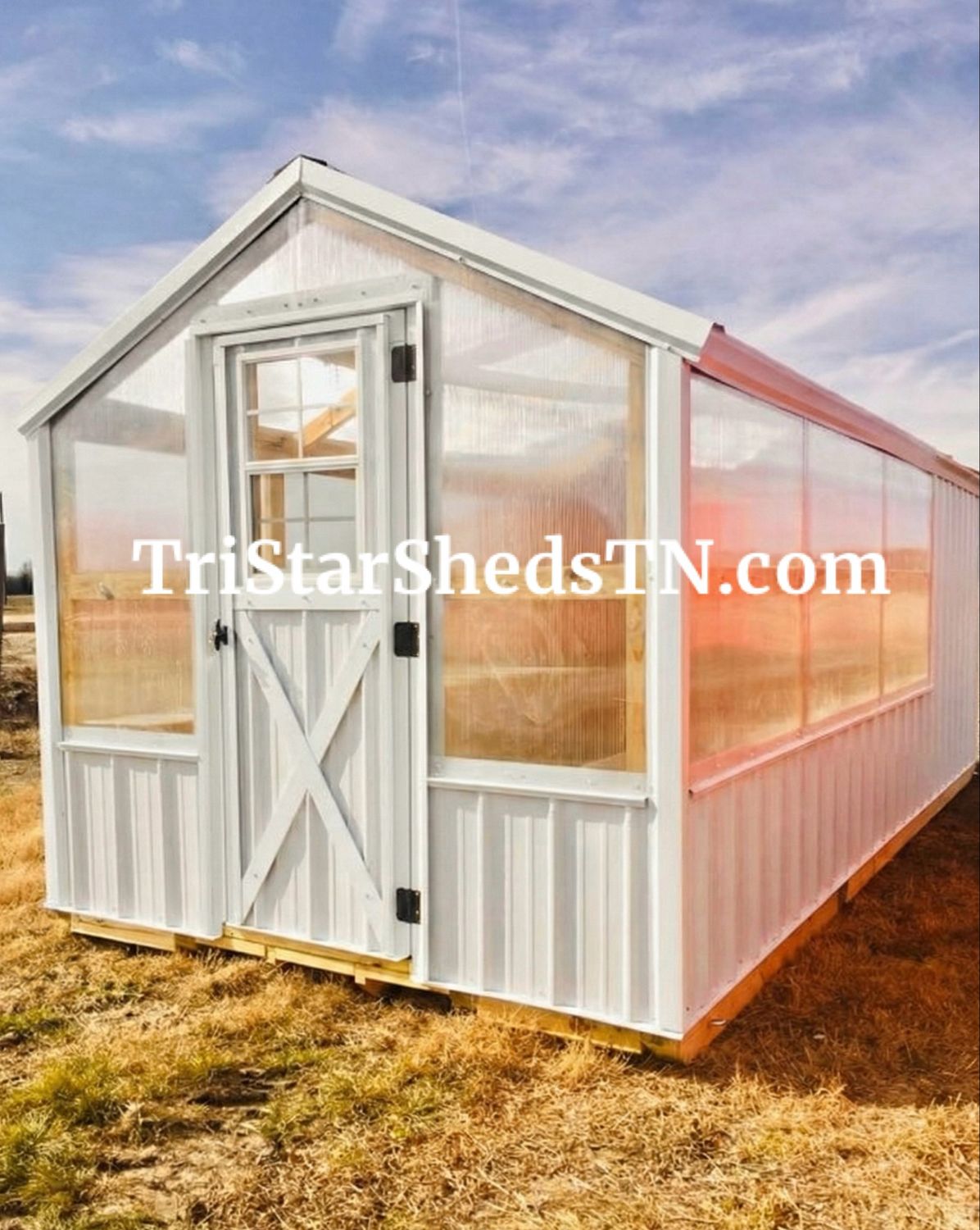 8x22 Deluxe Greenhouse. With Storage Addition