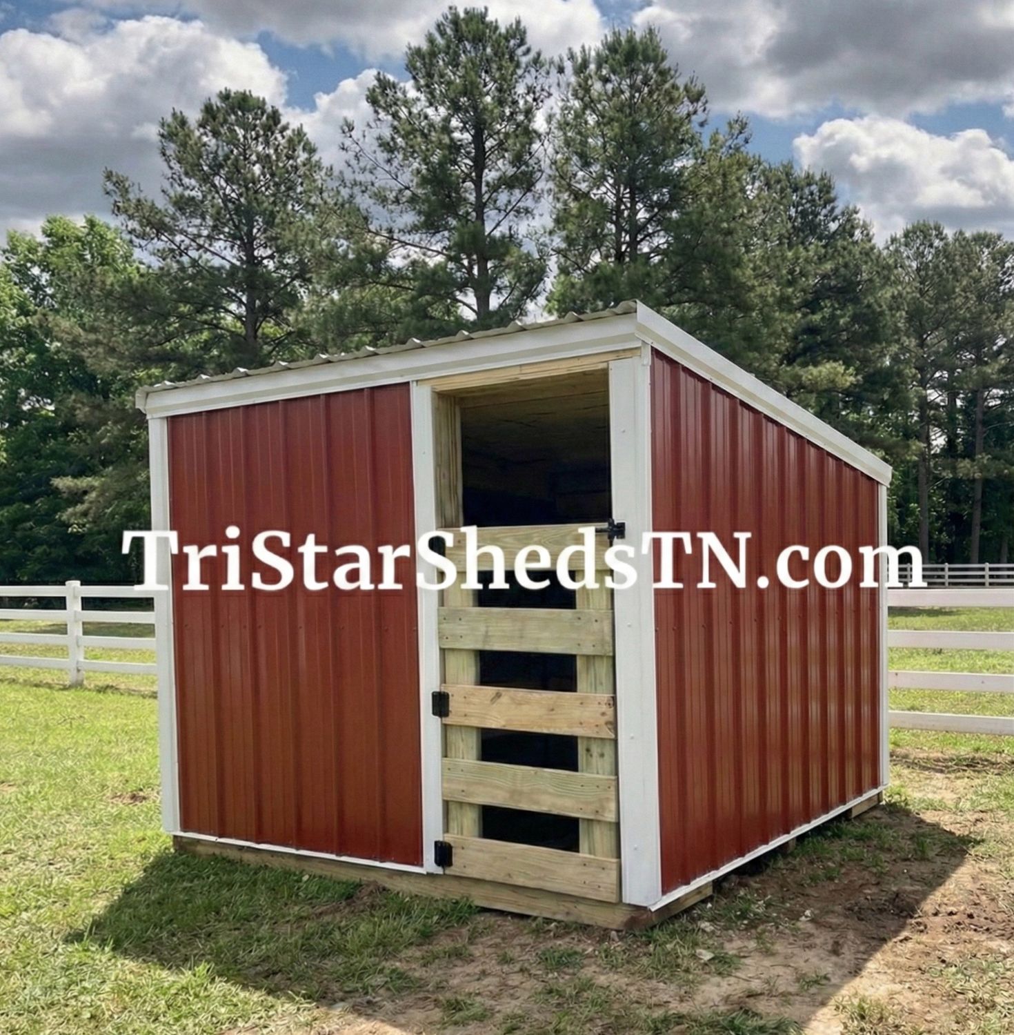 8x8x6 DELUXE GOAT SHED. With Floor &amp; Bunk