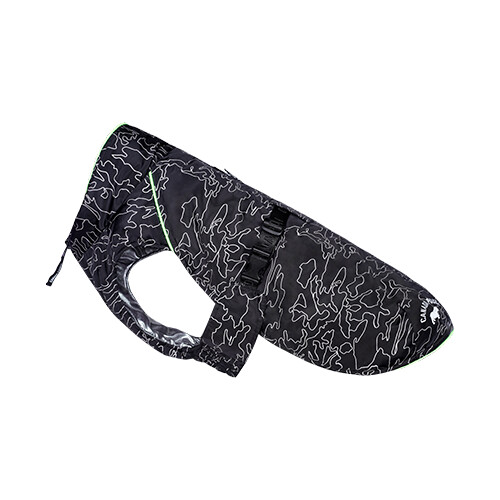 Canada Pooch Manteau Expedition 2.0 - Noir Camo/Réfléchissant, Grandeur: 18&quot;