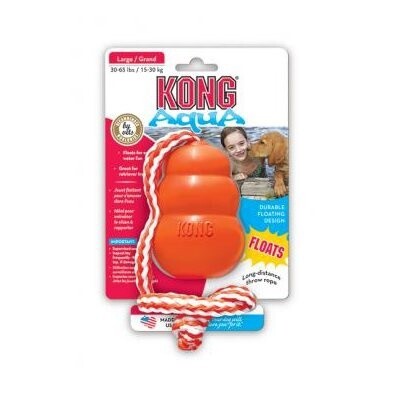 Kong Aqua - Jouet flottant avec corde, Taille: Medium