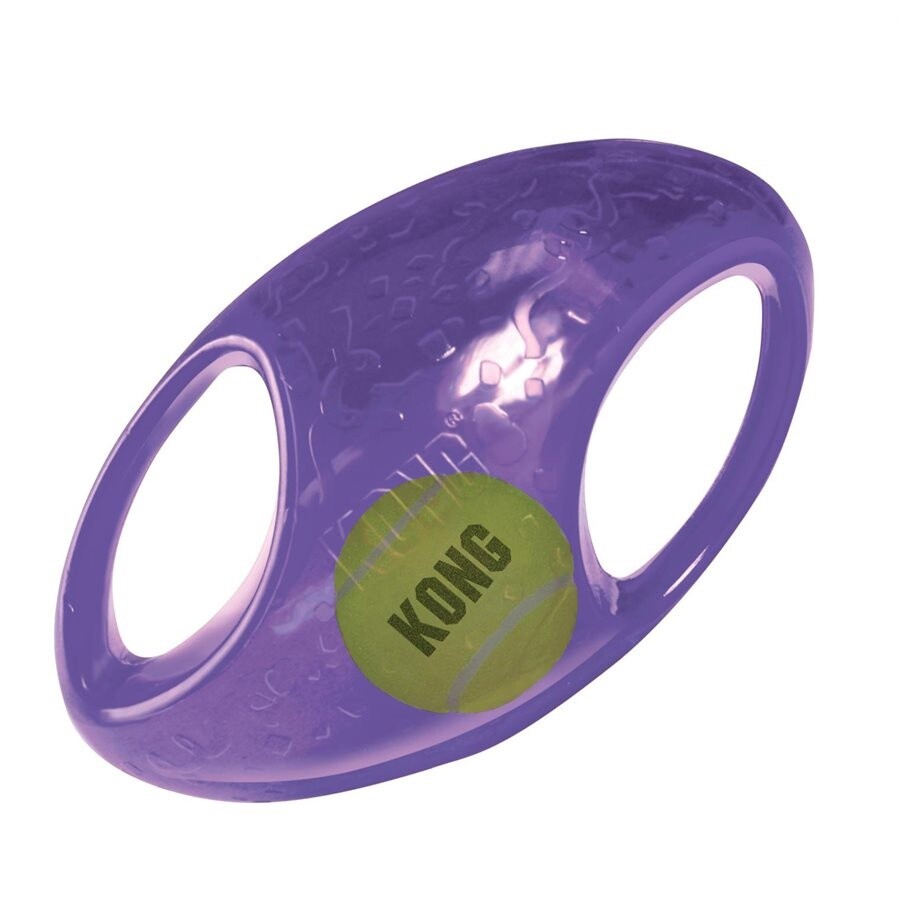 Kong - Balle rugby «Jumbler» pour chiens, Taille: Grand/Très grand