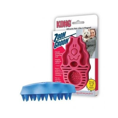 Kong - Brosse en caoutchouc pour chiens