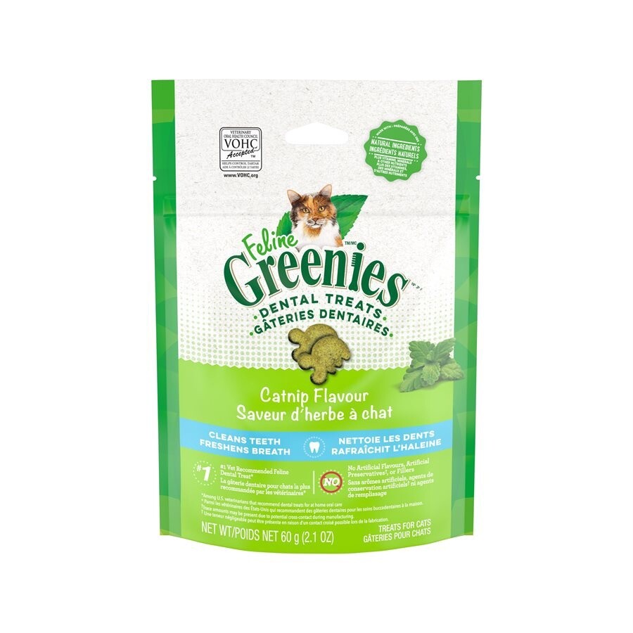 Greenies - Gâteries dentaires pour chats / Herbe à chat, Format: 60g