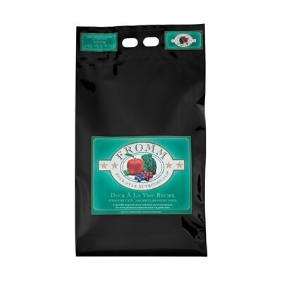 Fromm Four-Star Chat - Toutes étapes de vie / Canard à la Veg, Format: 10 LB (4.54 KG)