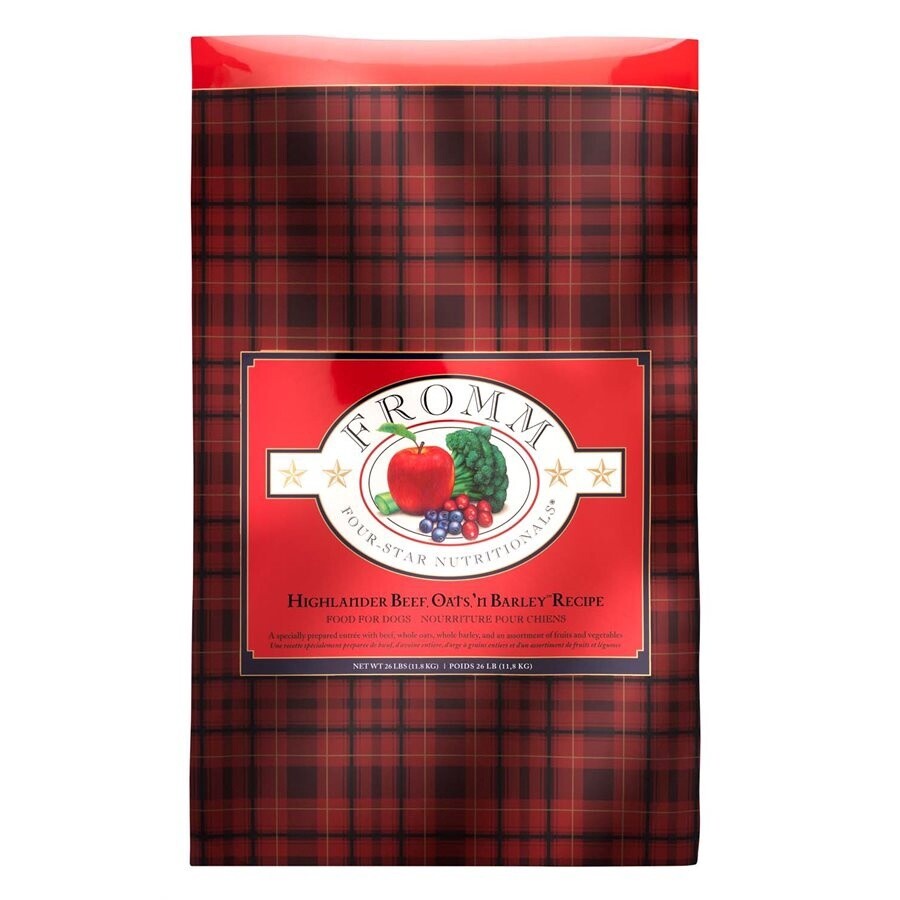 Fromm Four-Star Chien - Toutes étapes de vie /  Bœuf Highlander, Format: 26 LB (11.8 KG)