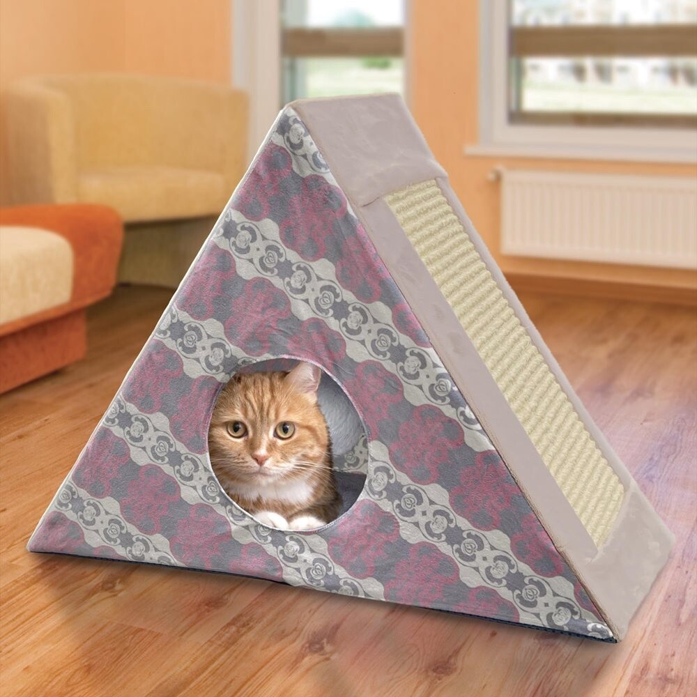 Kong - Cachette pour chat et griffoir Zen Den