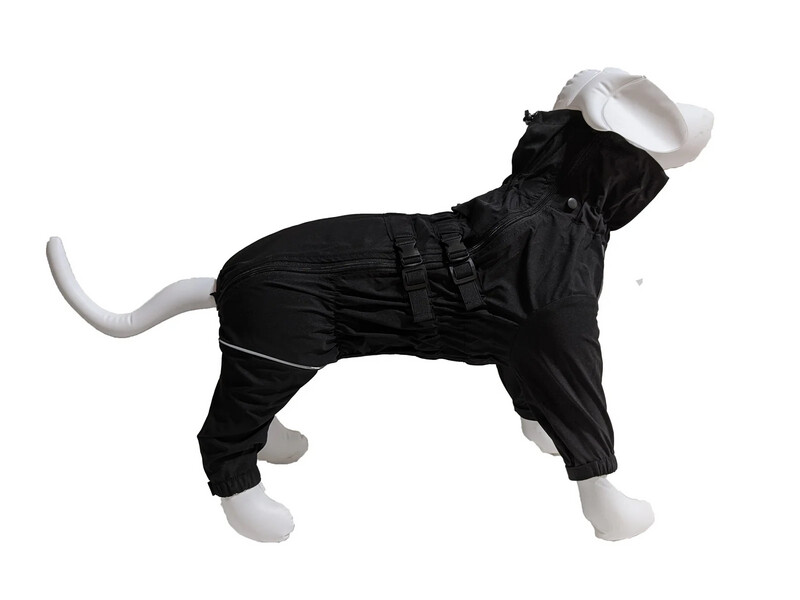 Le Chien Blanc Imperméable 4 pattes BRAVE - Noir
