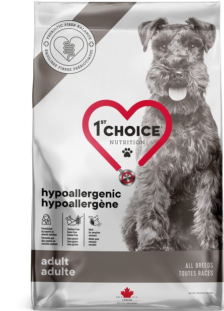 1st Choice - Chien hypoallergène/Canard sans grains - 11kg