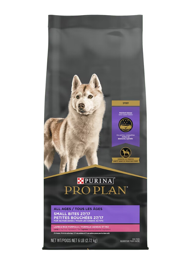 ProPlan - Chien toutes étapes de vie petites bouchées 27/17 / Agneau - 17 KG