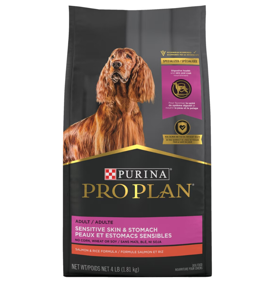 ProPlan - Chien adulte peaux et estomacs sensibles / Saumon - 13.6 kg