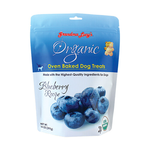 Grandma Lucy&#39;s Biscuits organiques pour chien - 14 oz, Saveur: Bleuet