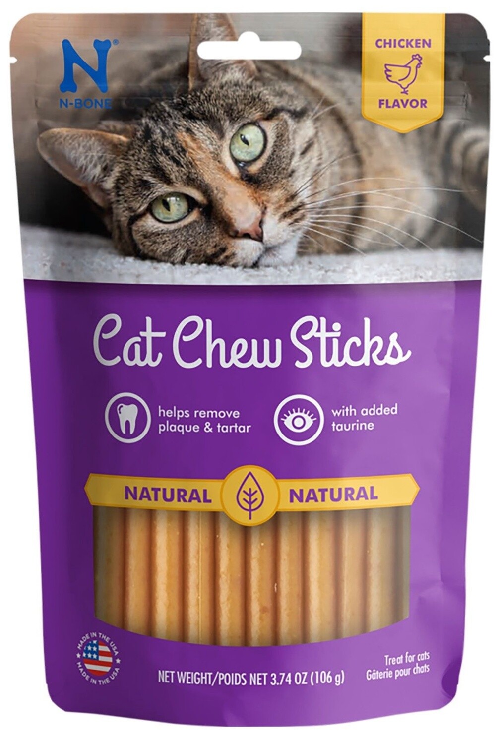N-Bone Bâtonnets à mâcher pour chat - Poulet 3.7 oz (106 g)