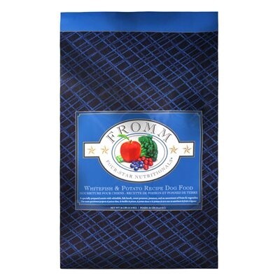 Fromm Four-Star Chien - Toutes étapes de vie / Poisson blanc &amp; Pommes de terre, Format: 26 LB (11.8 KG)
