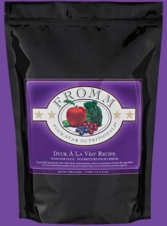 Fromm Four-Star Chien - Toutes étapes de vie / Canard à la Veg, Format: 12 LB (5.4 KG)