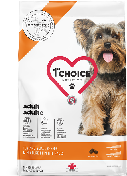 1st Choice - Chien de petite taille adulte/Poulet, Format: 2 KG
