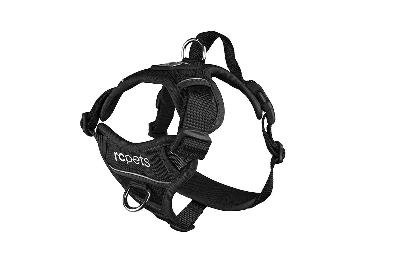 RC Pets - Harnais pour chiens Momentum, Couleur: Noir, Taille: S