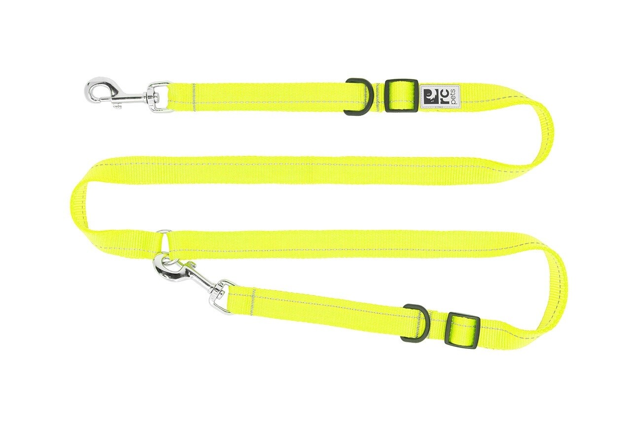 RC Pets - Laisse «Active Leash» / Multi fonction, Couleur: Jaune fluo, Taille: 3/4&quot; x 6&#39;