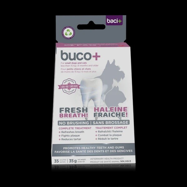 Baci+ - Buco+ 100 mg - Soin dentaire pour chiens et chats