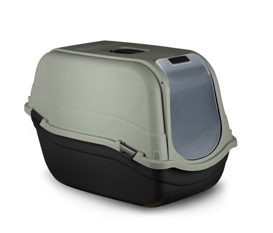 Bergamo - Romeo Maxi Eco / Bac à litière avec dome, Couleur: Kaki
