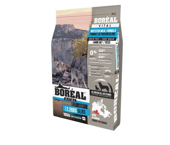 Boréal Vital - Chien toute race/Poisson blanc sans grains, Format: 2.26 kg (5 lb)