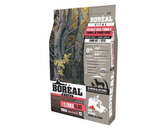 Boréal Vital - Chien toute race/Viande rouge sans grains, Format: 2.26 kg (5 lb)