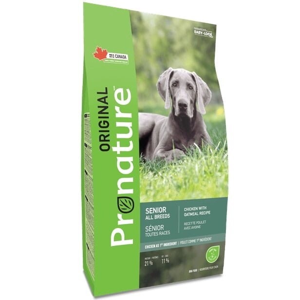 Pronature - Chien sénior / Poulet &amp; avoine - 11.3 kg (25 lb)