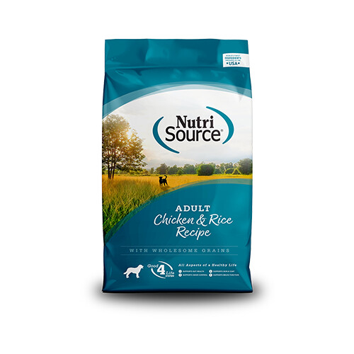 Nutrisource - Chien adulte / Poulet et riz, Format: 15 lb