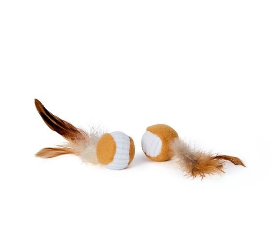 Bud'z - Jouet pour chat / Balle avec plumes